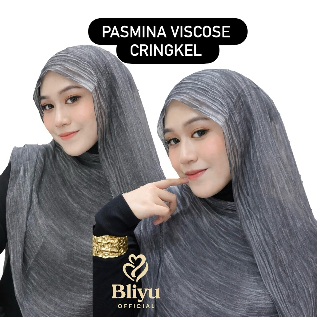 Viscose crinkle shawal | Pasmina motif cringkle bahan vincose premium |Pamsina vincose motif salur b