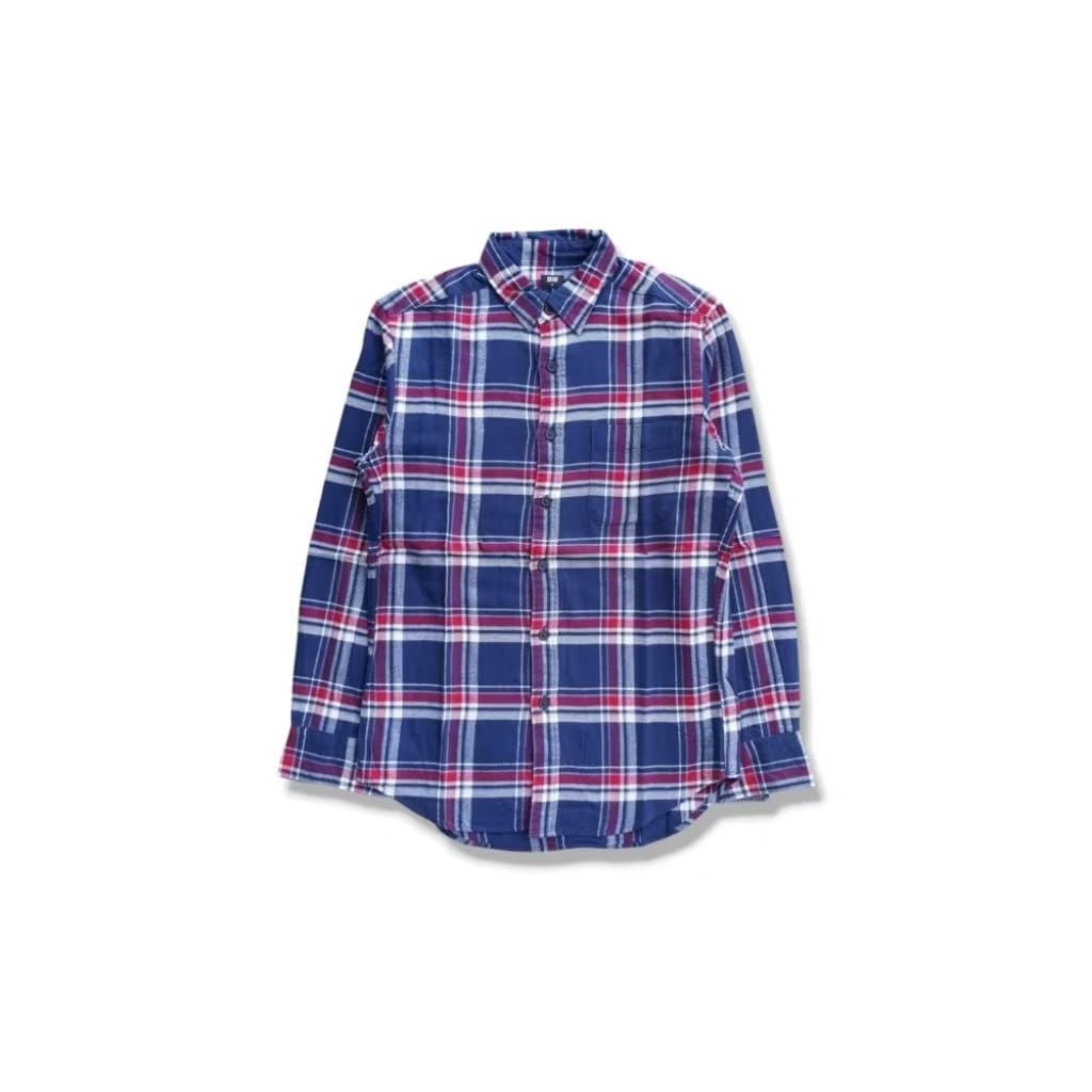 Kemeja Flannel Uniqlo Original