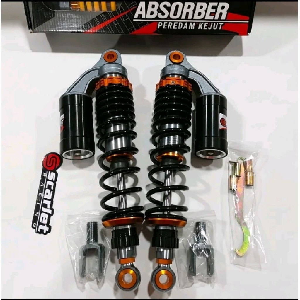 Shockbreaker SHOCK SCARLET RACING 8923 TYPE GT-Series Double Tabung Atas 280mm 320mm 340mm 360mm Coc