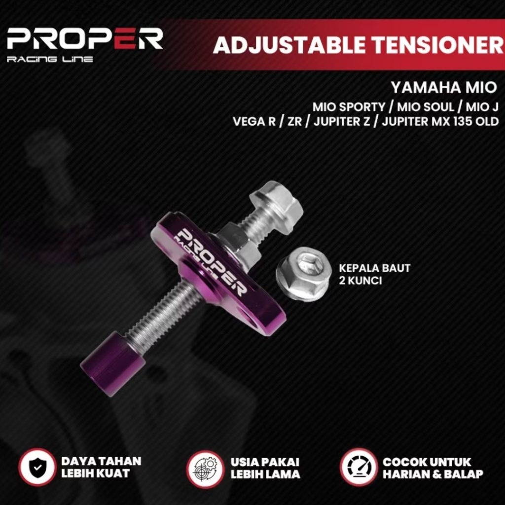 Tensioner Racing Proper Mio Sporty Soul Mio J Jupiter Z MX 135 Manual