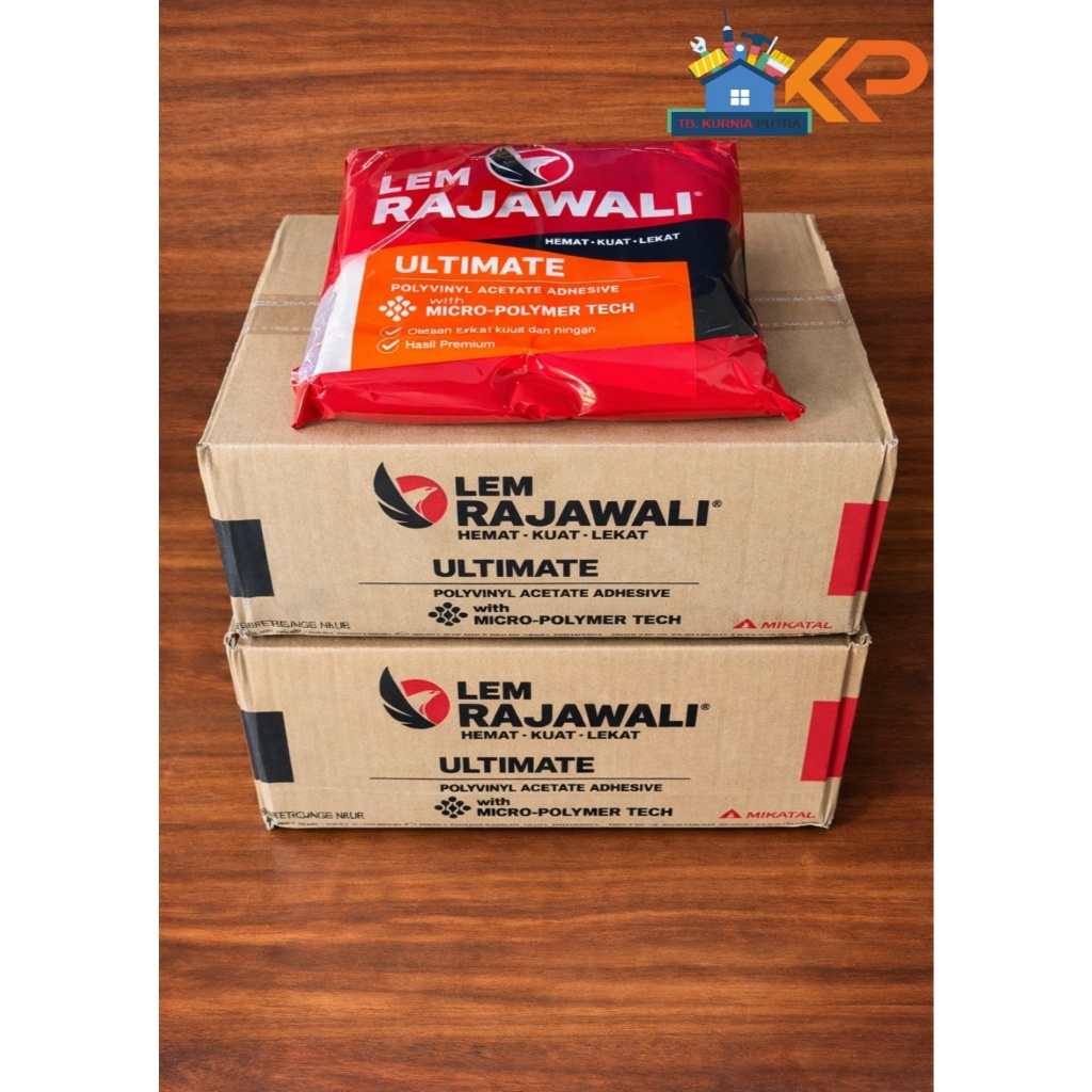 Lem Rajawali Serbaguna 1Doz (12Bks) Lem Kayu Lem Putih Kertas Triplek Daya Rekat Kuat Cepat