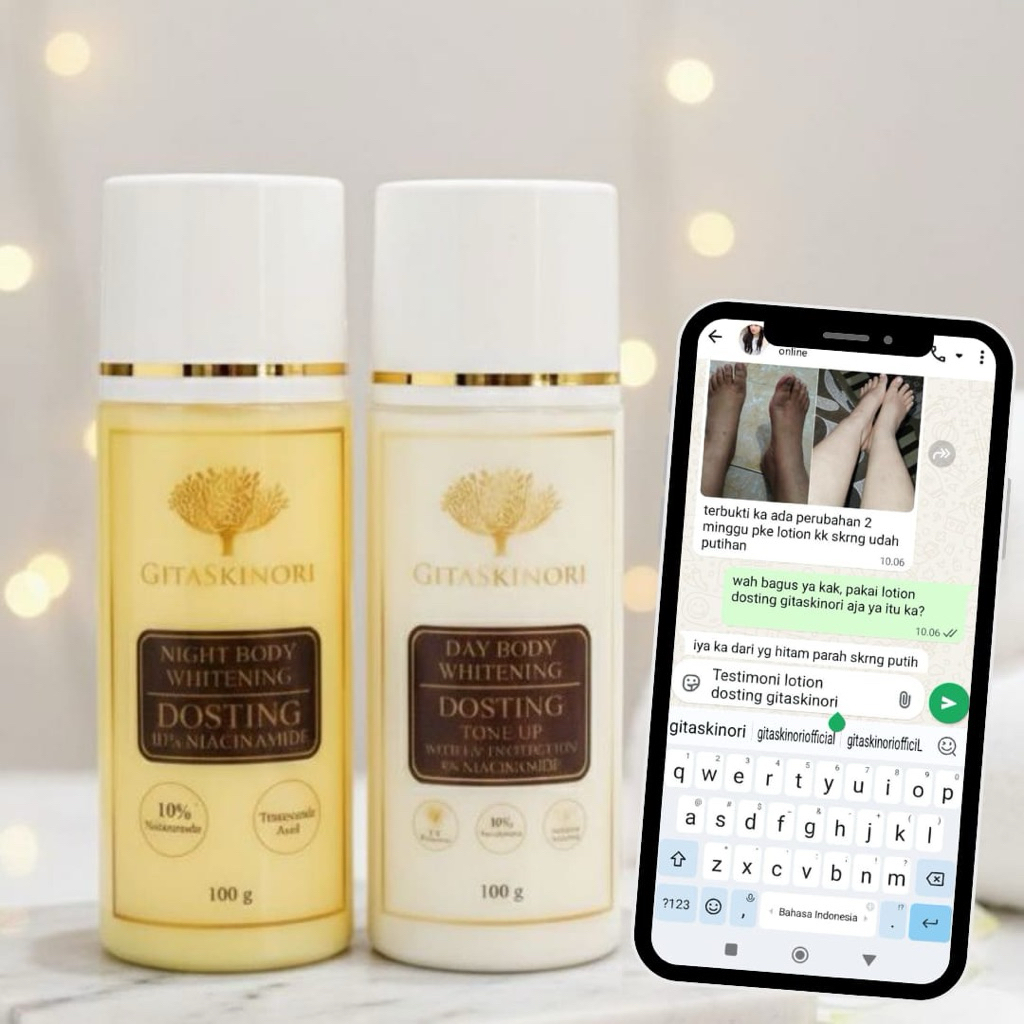 [BPOM] HB Extra Whitening Dosis Tinggi BPOM - Handbody Whitening Pemutih Badan Lotion Dosting Glowin