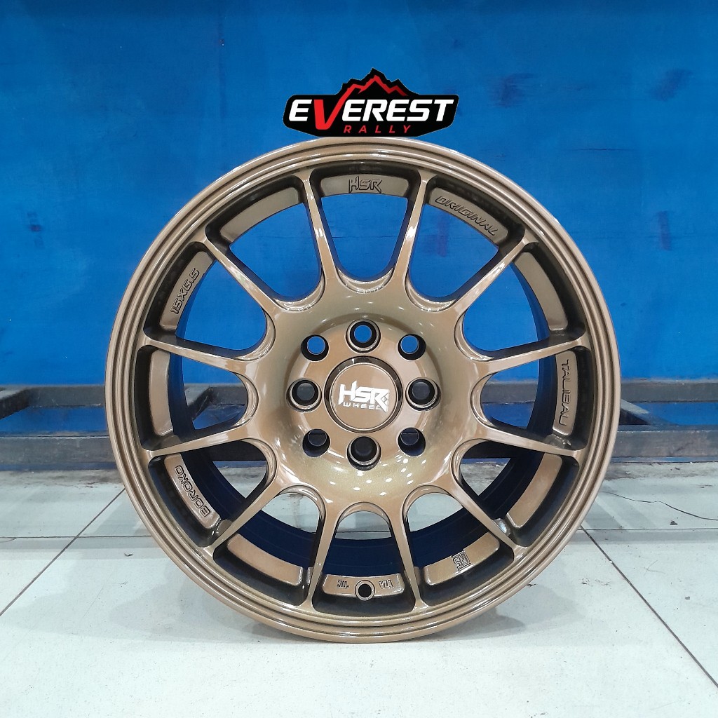 Velg pelek racing mobil hsr talibau ring 15 warna coffee bronze brio confero