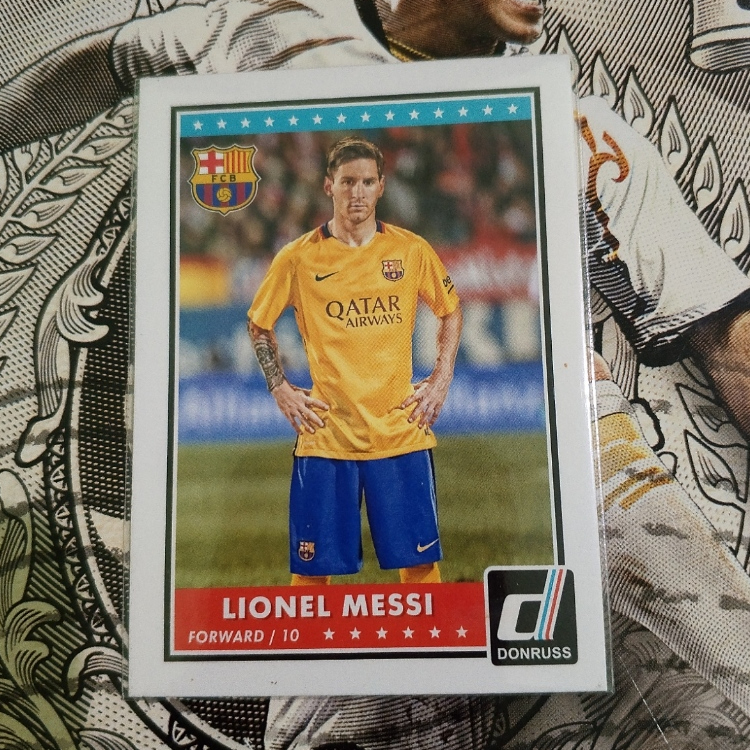 Kartu Bola 2015 Panini Donruss Lionel Messi #68 FC Barcelona