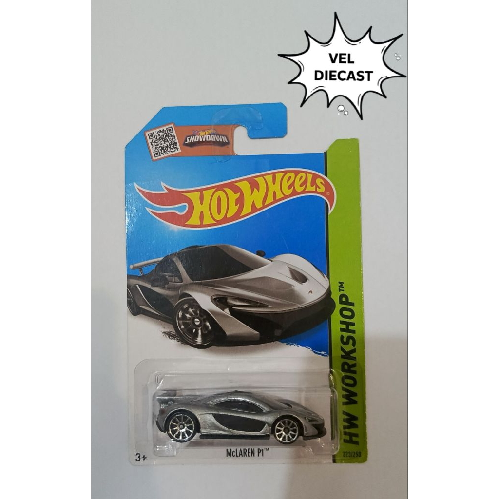 Hot Wheels Mclaren P1 SILVER (Card Lama)
