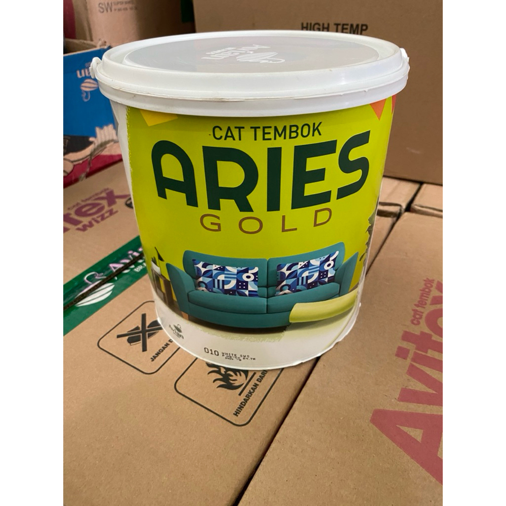 Cat Tembok ARIES GOLD Tinting 170 Warna Avian Avitex Murah Pail Pel Galon Besar 18 20 Kg Putih Hitam