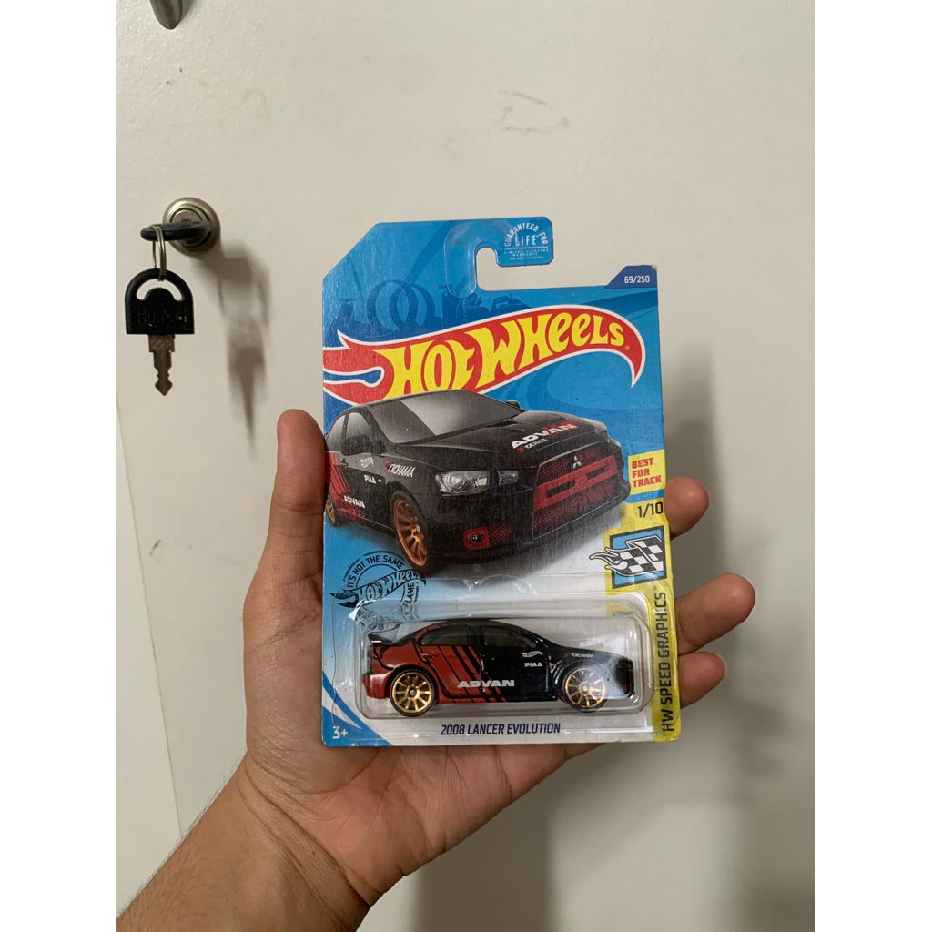 Hot Wheels 2008 Lancer Evolution Advan HW Speed Graphics Langka