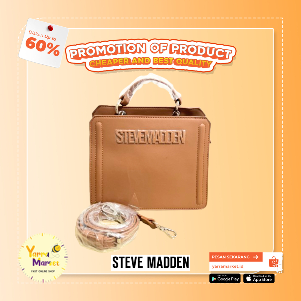 Steve Madden Bevelyn Brown Bag / Women Leather bag { ORIGINAL / BRANDED }