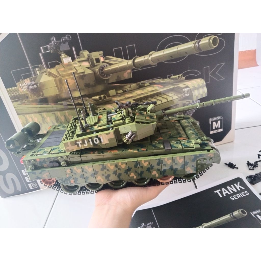 Bricks Panlos Lego Tank Model Militer Ukuran Besar