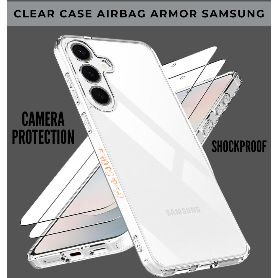 Clear Case AirBag Armor  Samsung A70 A70s A71 A71 5G A72 A72 5G A90 A90 5G A91 Case Bening Transpara