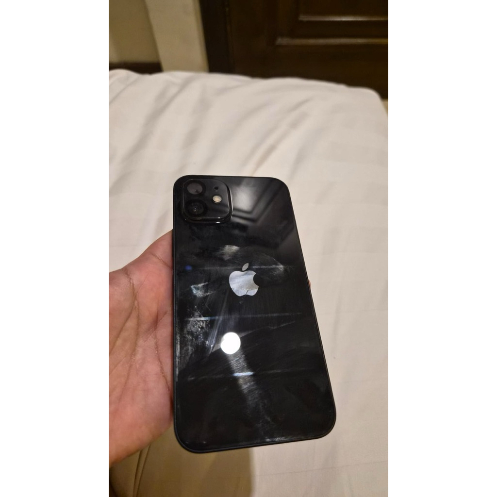 Second iPhone 12 64GB Black Resmi Apple ID/A