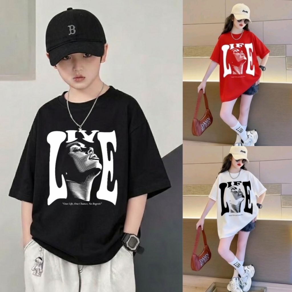 Kaos korea style usia 3-14 th/Baju Oversize Anak /Kaos Oversize Anak Laki-laki