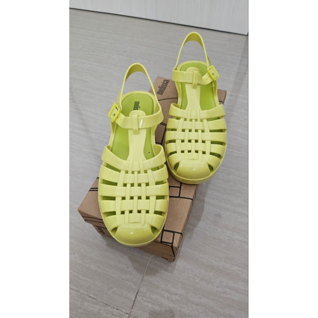PRELOVED - MELISSA SHOES - MELISSA POSSESSION - NEON YELLOW SIZE 40