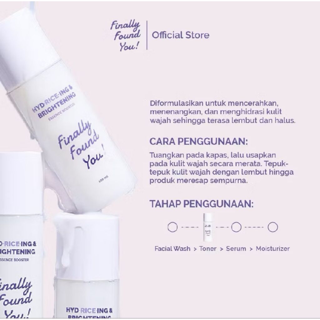Toner dan Serum Finally Found You 100ml