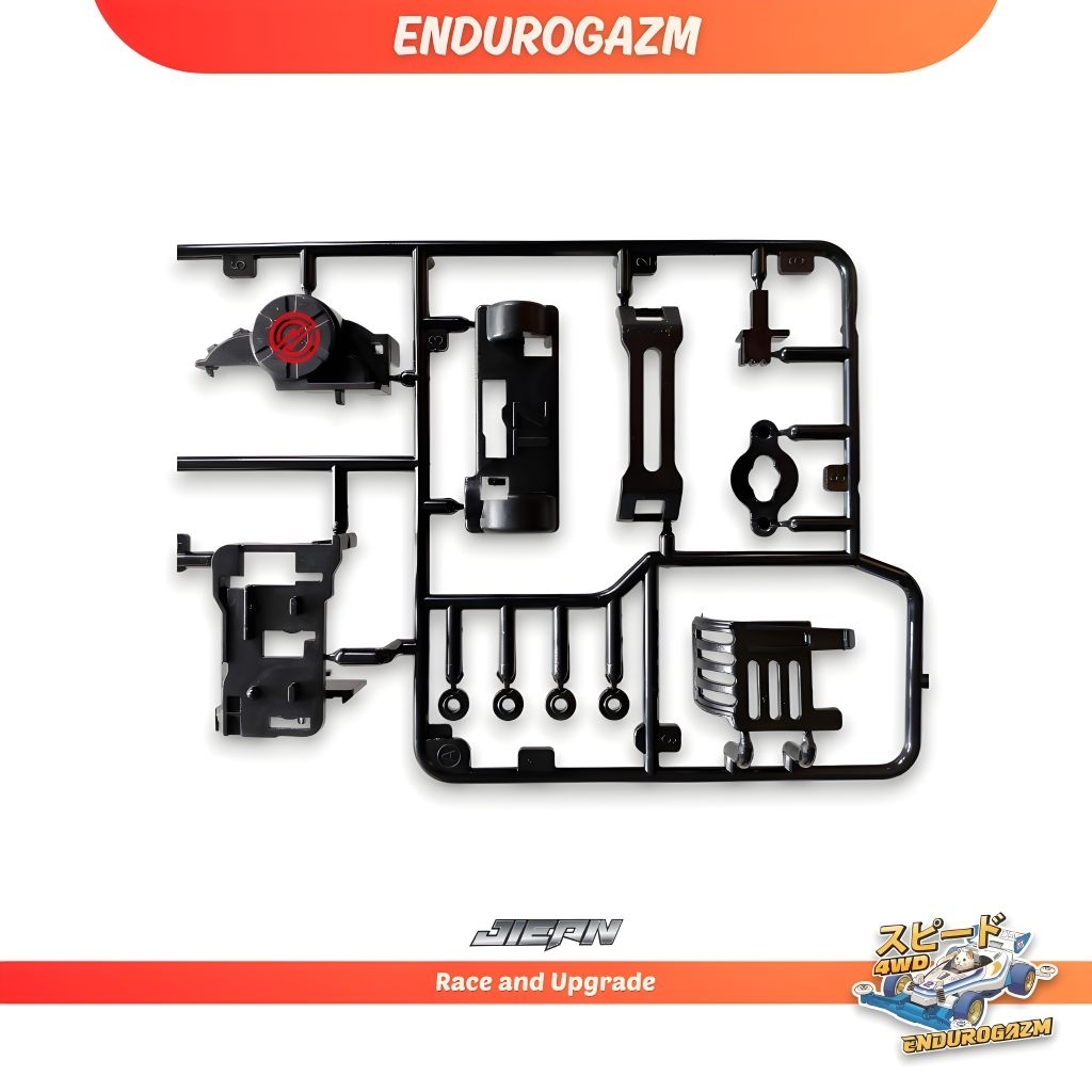 Gearbox Tamiya Super TZ Chassis Hitam Loose Beat Magnum Buster Sonic brand JIEPIN