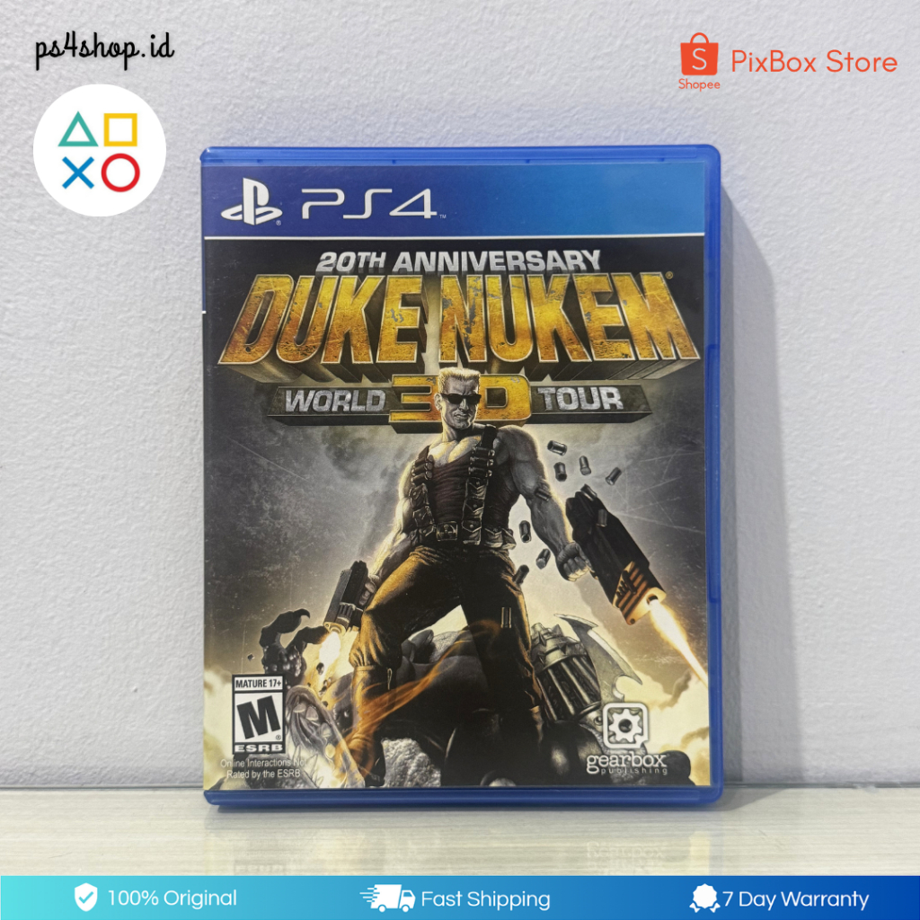 BD Kaset Duke Nukem 3D 20th Anniversary PS4 Original Second Bekas | Game Disc FPS Classic Retro