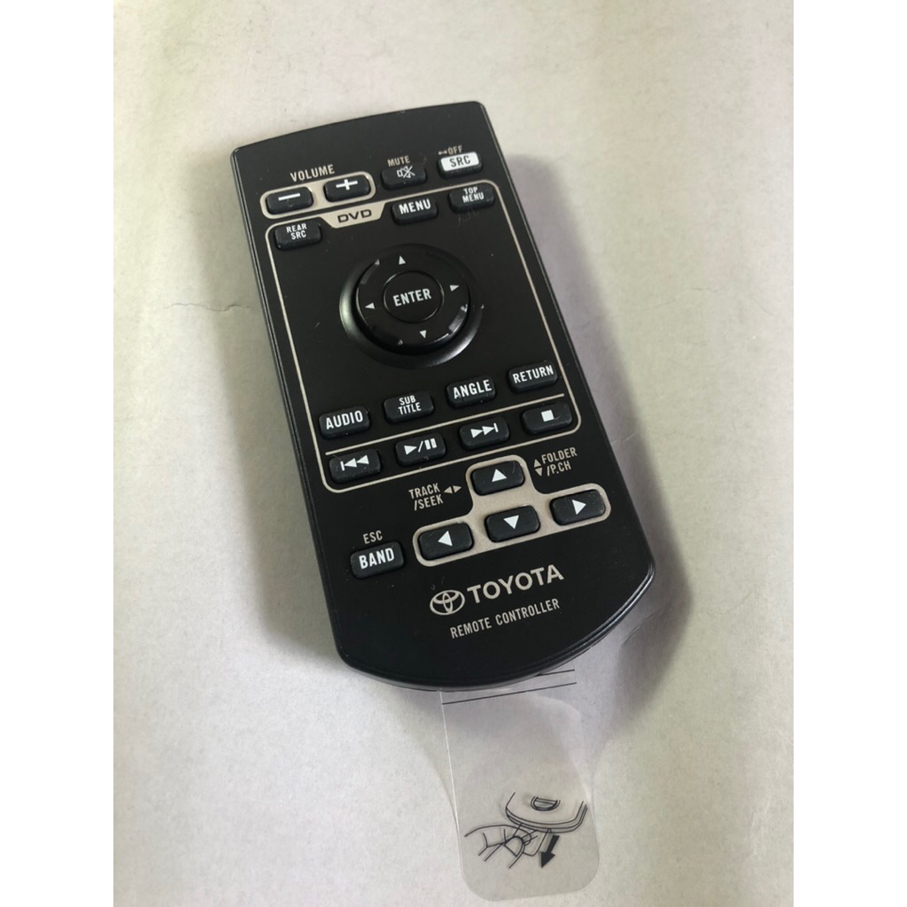 REMOTE TV HEADUNIT TOYOTA FORTUNER VRZ 2016 2017 2018 2019 2020