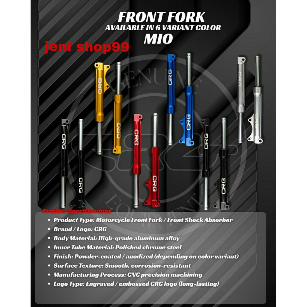 Bottom shock CRG shock depan motor metic Mio / Mio soul / Mio GT / Mio m3 / Mio j