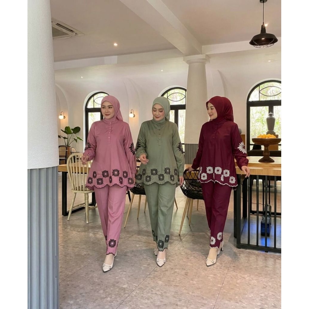 Stelan Wanita Desawa/Stelan Katun Toyobo/Stelan Standar/Stelan Terbaru