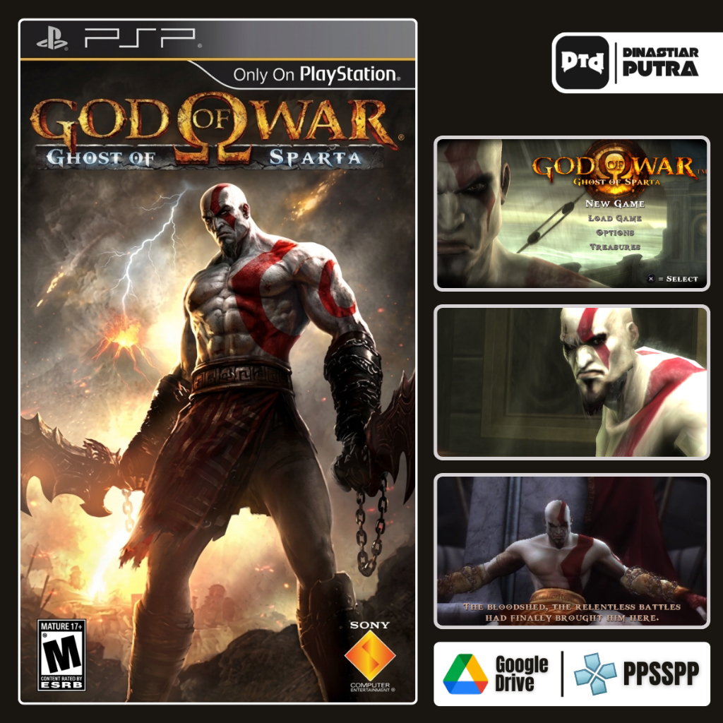 Game PSP God Of War: Ghost Of Sparta - Format ISO Siap Main (Google Drive)