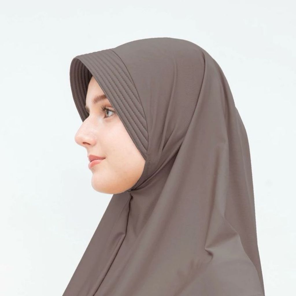 JILBAB BERGO PET KECIL JERSEY SIZE L