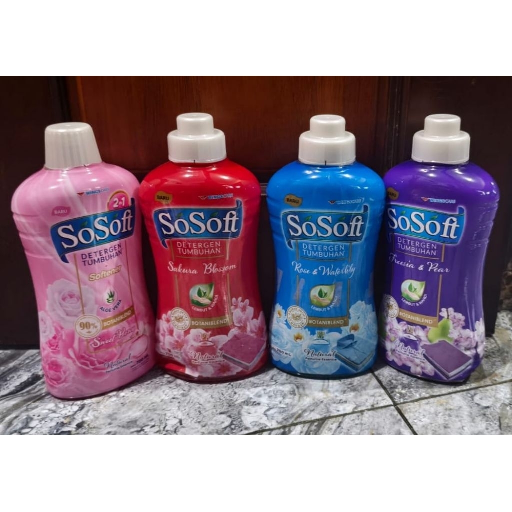 SOSOFT DETERGEN TUMBUHAN/SOSOFT DETERGEN CAIR/SOSOFT BOTOL