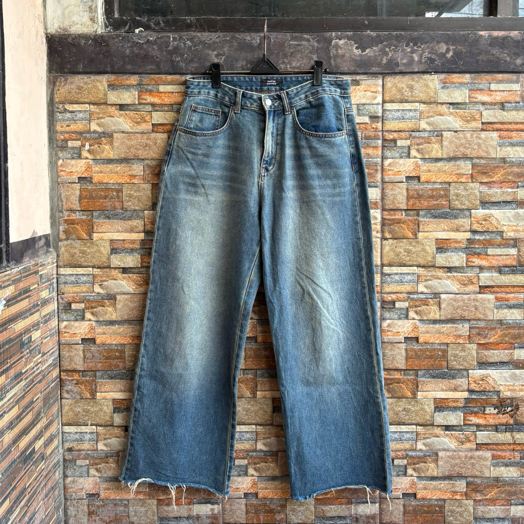 [Termurah] Musinsa Standard Baggy Washed Denim Jeans