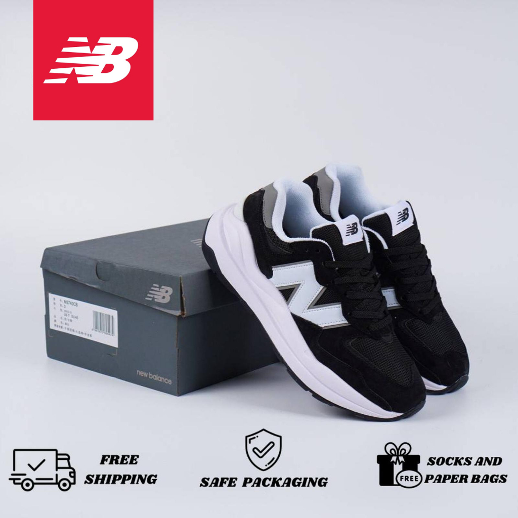 Sepatu New Balance 5740 Black White Original Pria Wanita NB 5740 Premium Sneakers Import