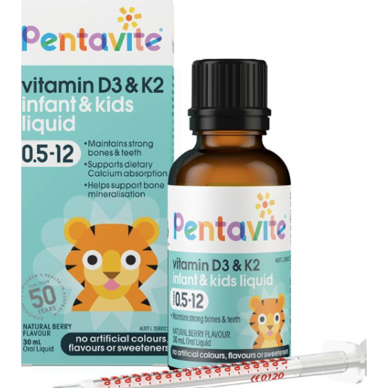 Pentavite - Vitamin D3&K2 Infant&Kids Liquid
