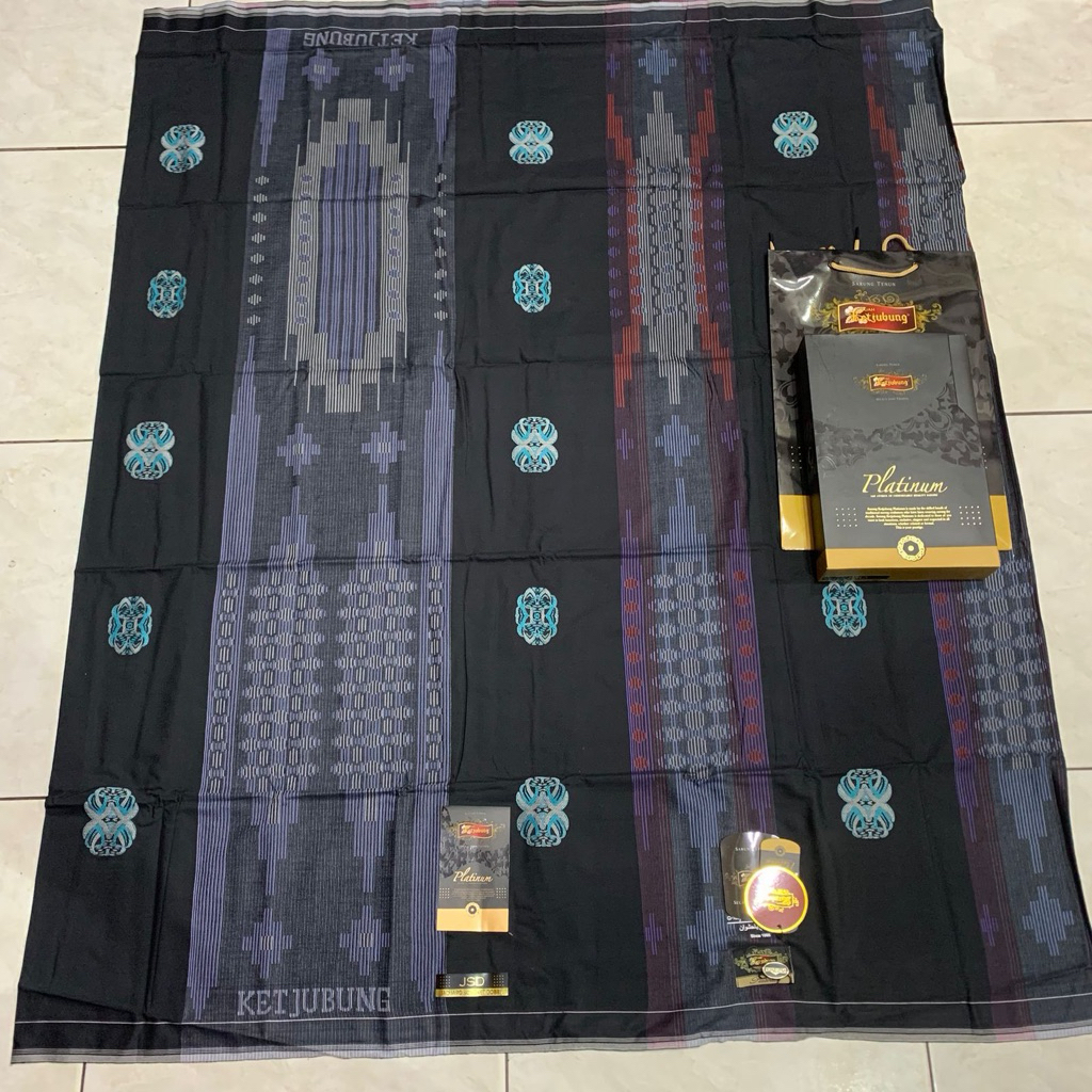 SARUNG KETJUBUNG PLATINUM GOLD JSD HITAM