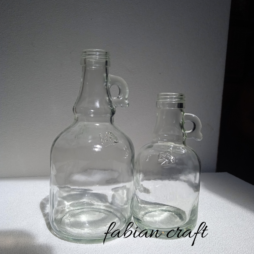 Botol kaca minyak zaitun / botol unik 500ml