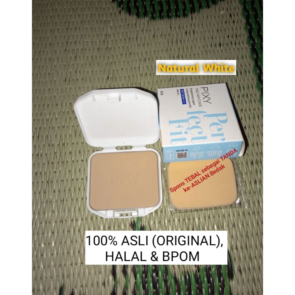 ASLI (ORIGINAL)_BEDAK PIXY TWO WAY CAKE (REFILL), SPF 30 - 03 Golden Beige - 05 Natural White - 06 N