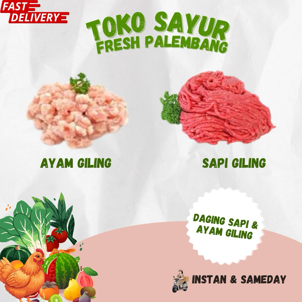 Daging Sapi & Ayam Giling - Toko Sayur Fresh Palembang