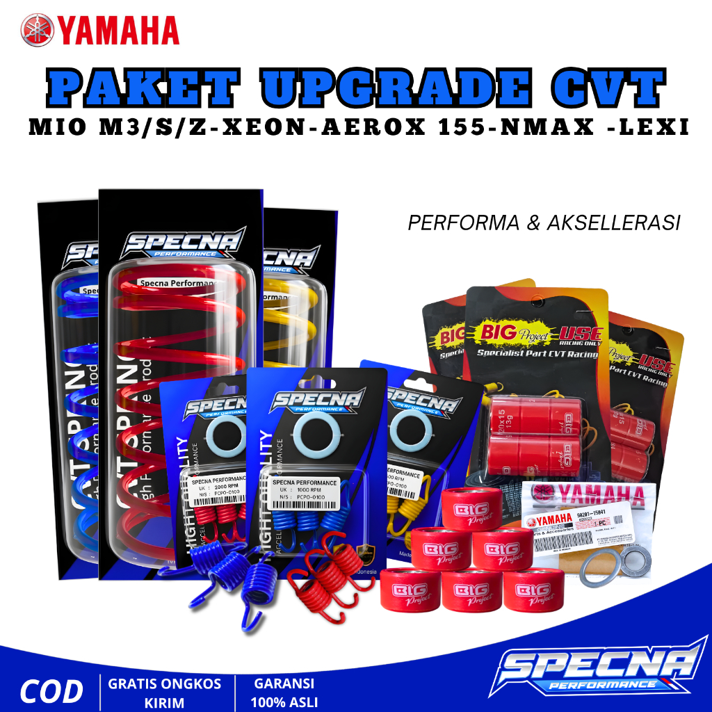 PAKET UPGRADE CVT NMAX AEROX XEON M3 MIO S KIRIAN CVT UPGRADE ROLLER RACING PER CVT AEROX 155