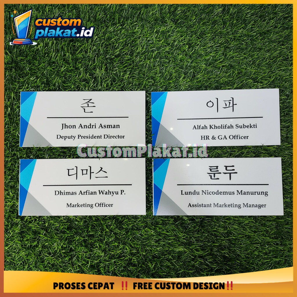 name tag | custom name tag | name tag akrilik | name tag peniti | name tag kantor | name tag sekolah