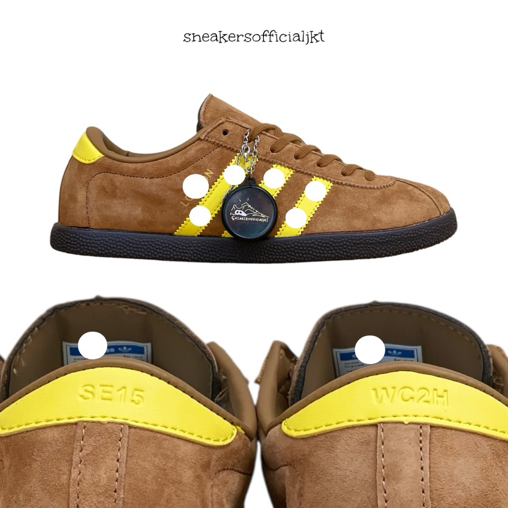 Sepatu Sneakers London City Series Monopoly Pack Brown Yellow Exclusive - Sepatu Sneakers Retro Casu