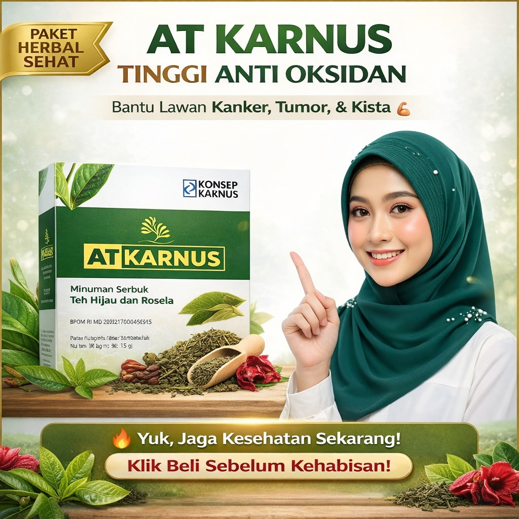 AT Karnus Original - Kemasan Box Isi 60 Sacet - ALGA TEA KARNUS - Tinggi Antioksidan