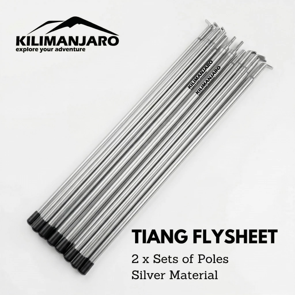 Tiang Flysheet 2 x 200 CM - Pole Flysheet - Awning Flysheet