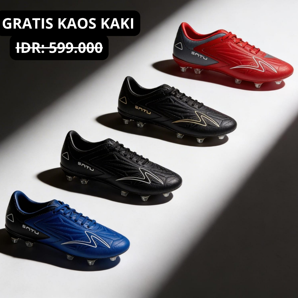 Sepatu Bola Specs Accelerator Satu Pro in Elite White Gold Murah Kualitas Premium