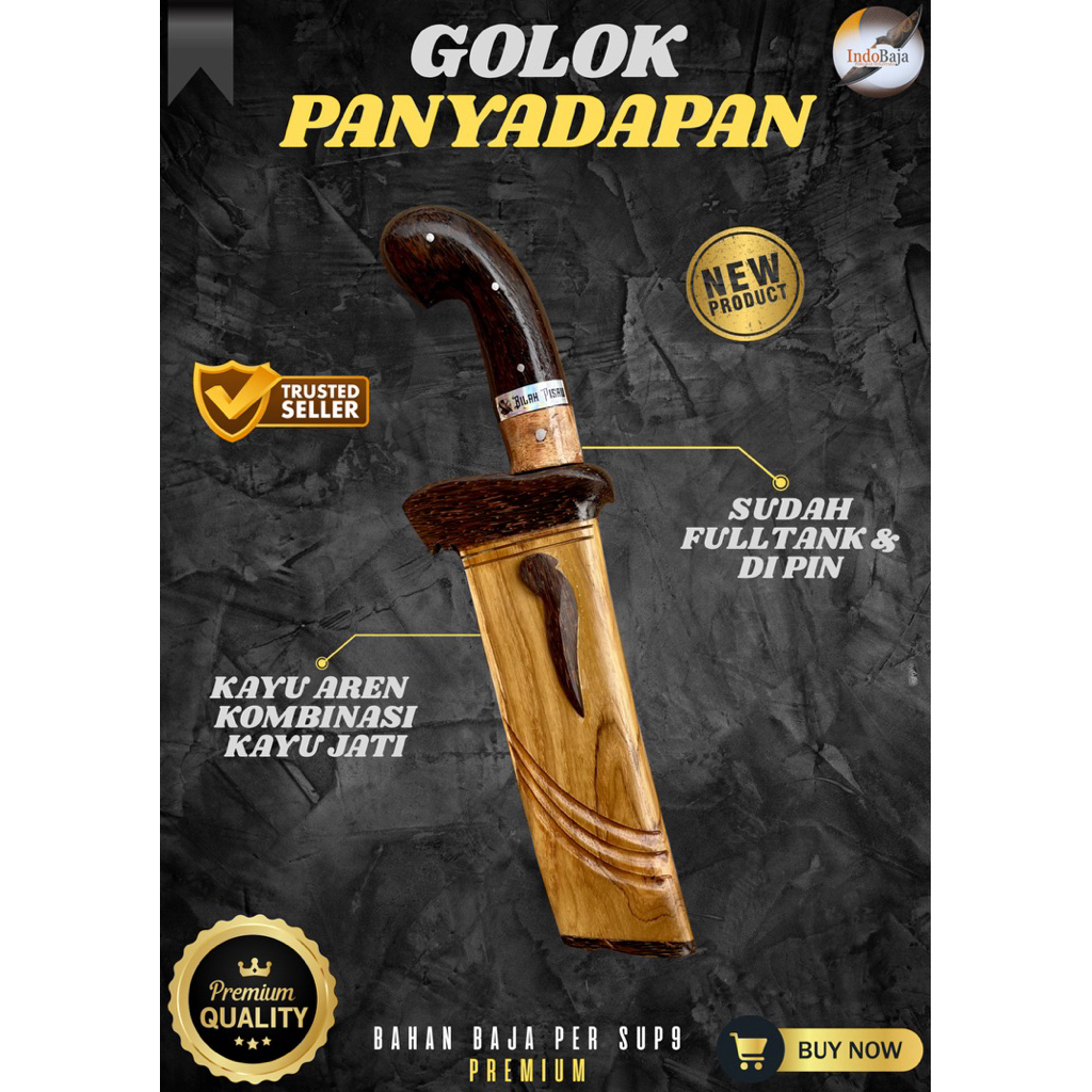 [INDOBAJA] GOLOK KEBUN PANYADAPAN GOLOK BAJA PER SUP9 PREMIUM ASLI ORIGINAL SUPER TAJAM