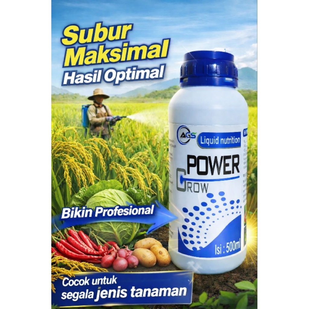 nutrisi power grow 500ml multivitamin tanaman
