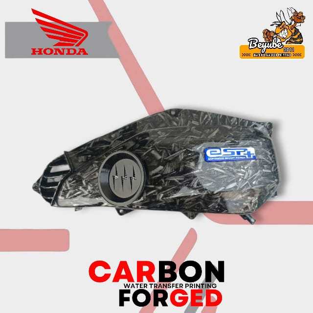 CORONG VELOSCITY " PETIR " carbon FORGED Tutup cover box bok filter saringan udara vario 125 150 fi 