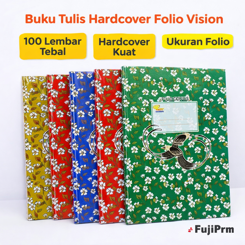 BUKU HARDCOVER FOLIO VISION 100 LEMBAR