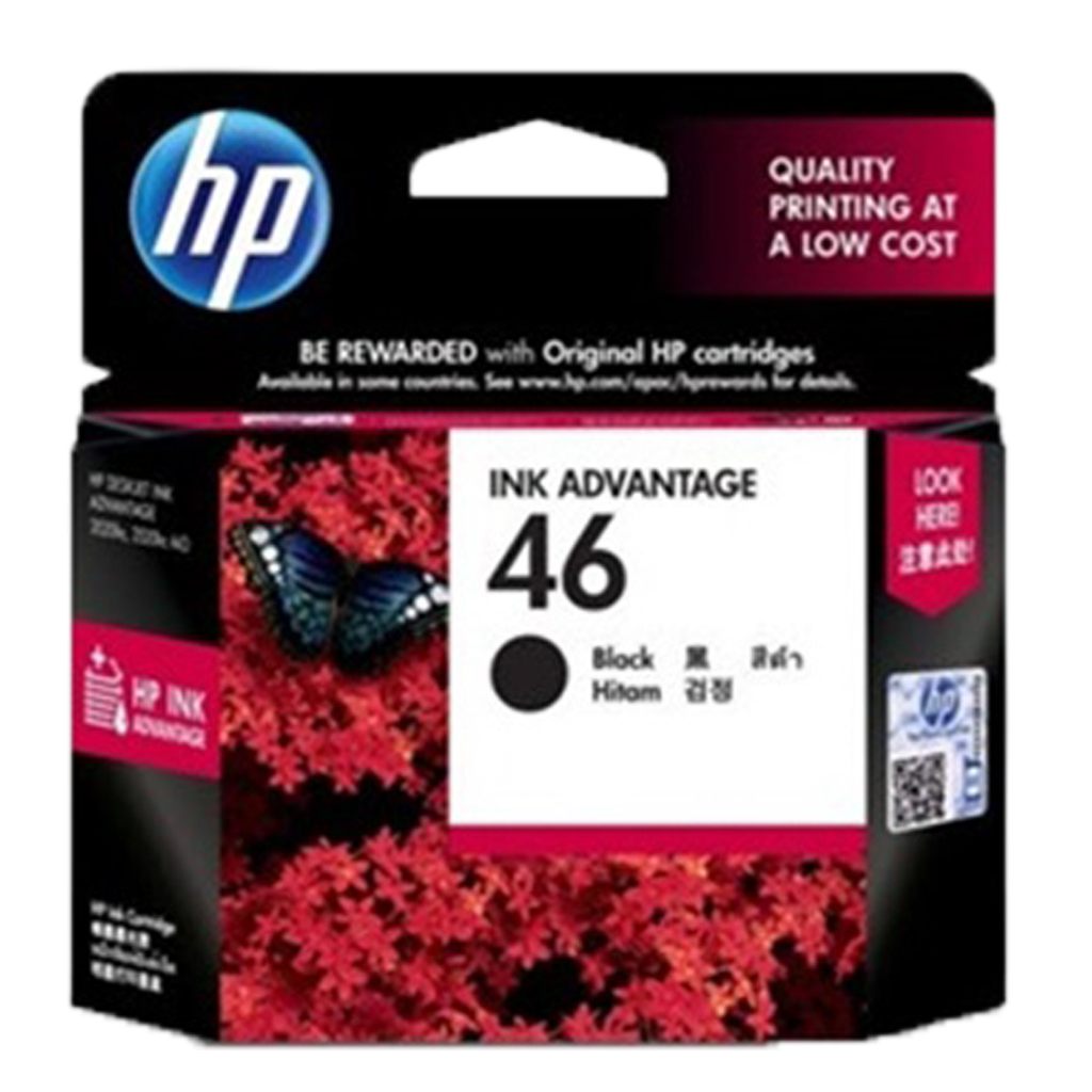 Cartridge Tinta HP 46 Black CZ637AA Refill Printer Deskjet Ink Advantage 2020hc 2029 2520hc 2529