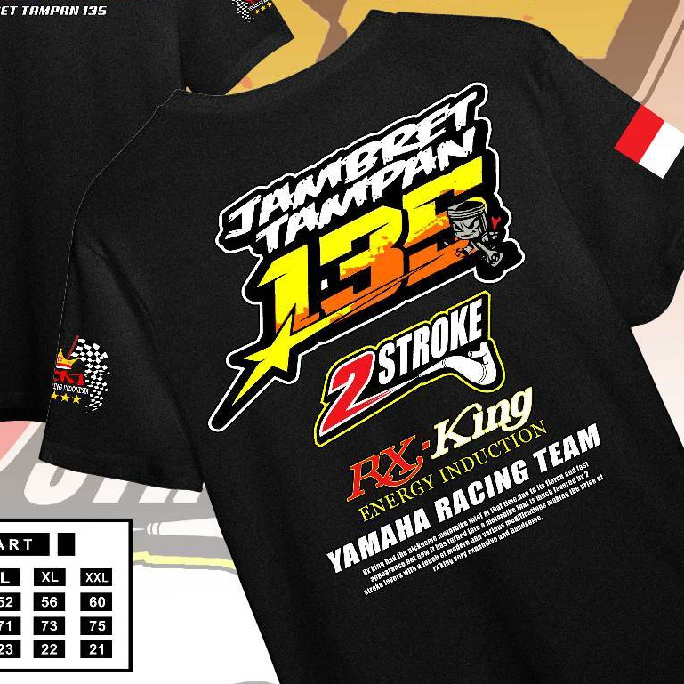KAOS RX KING TERLARIS JAMBRET TAMPAN | T-SHIRT RXKING 2 STROKE LEGEND JT | Kaos Two Stroke 135cc - K