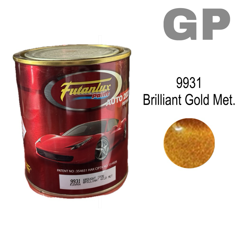 Futanlux 9931 Brilliant Gold Met. 1kg | Futanlux Auto Refinish 2020 | Cat duco