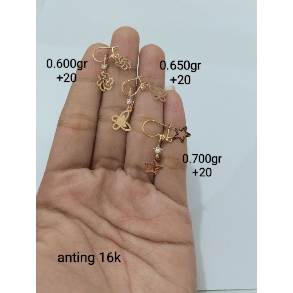 anting emas 16 karat