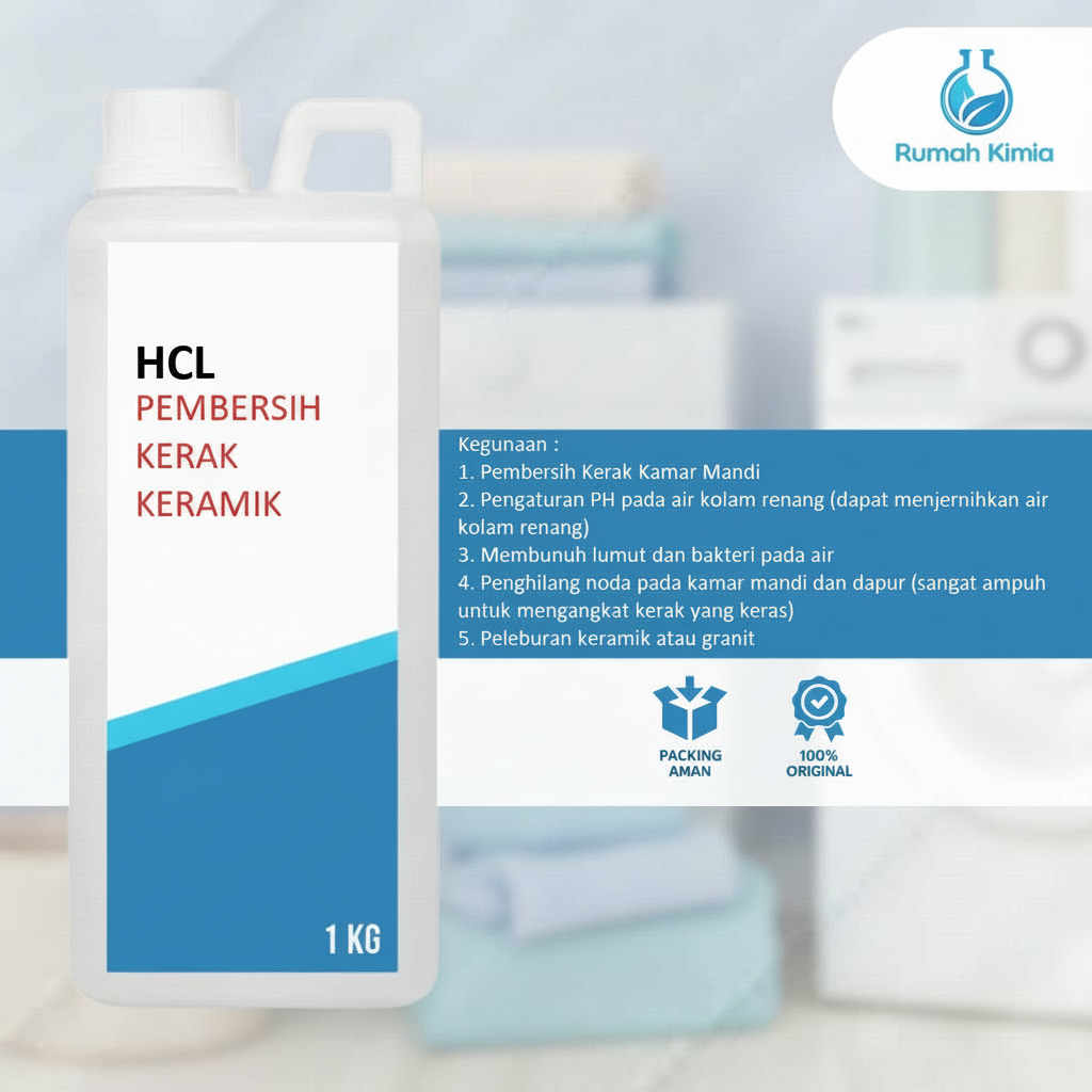 HCL Pembersih Kerak Kamar Mandi Keramik WC Porselen Karat Noda Membandel Ampuh