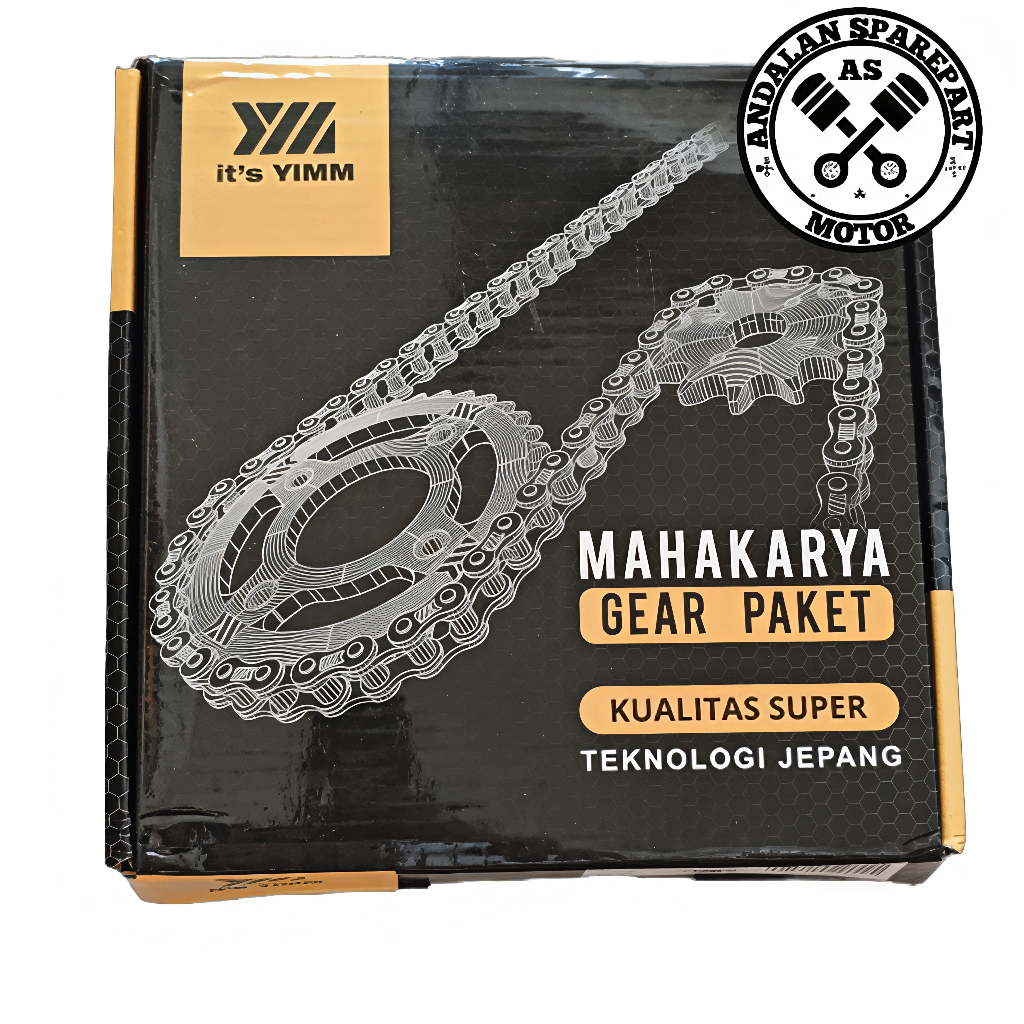 Gear Paket (GEAR + RANTAI) Motor KLX 150  NEW'09 MERK YIMM