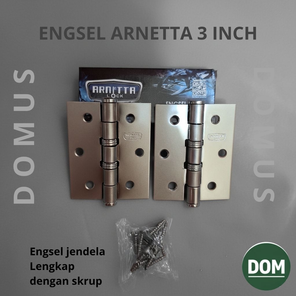 ENGSEL TEBAL 3 INCH | ENGSEL JENDELA 3 INCH TEBAL - SILVER